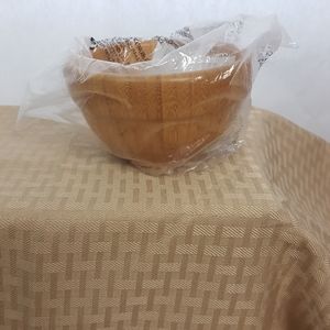 Pampered Chef Bamboo Small Snack Bowl 2489